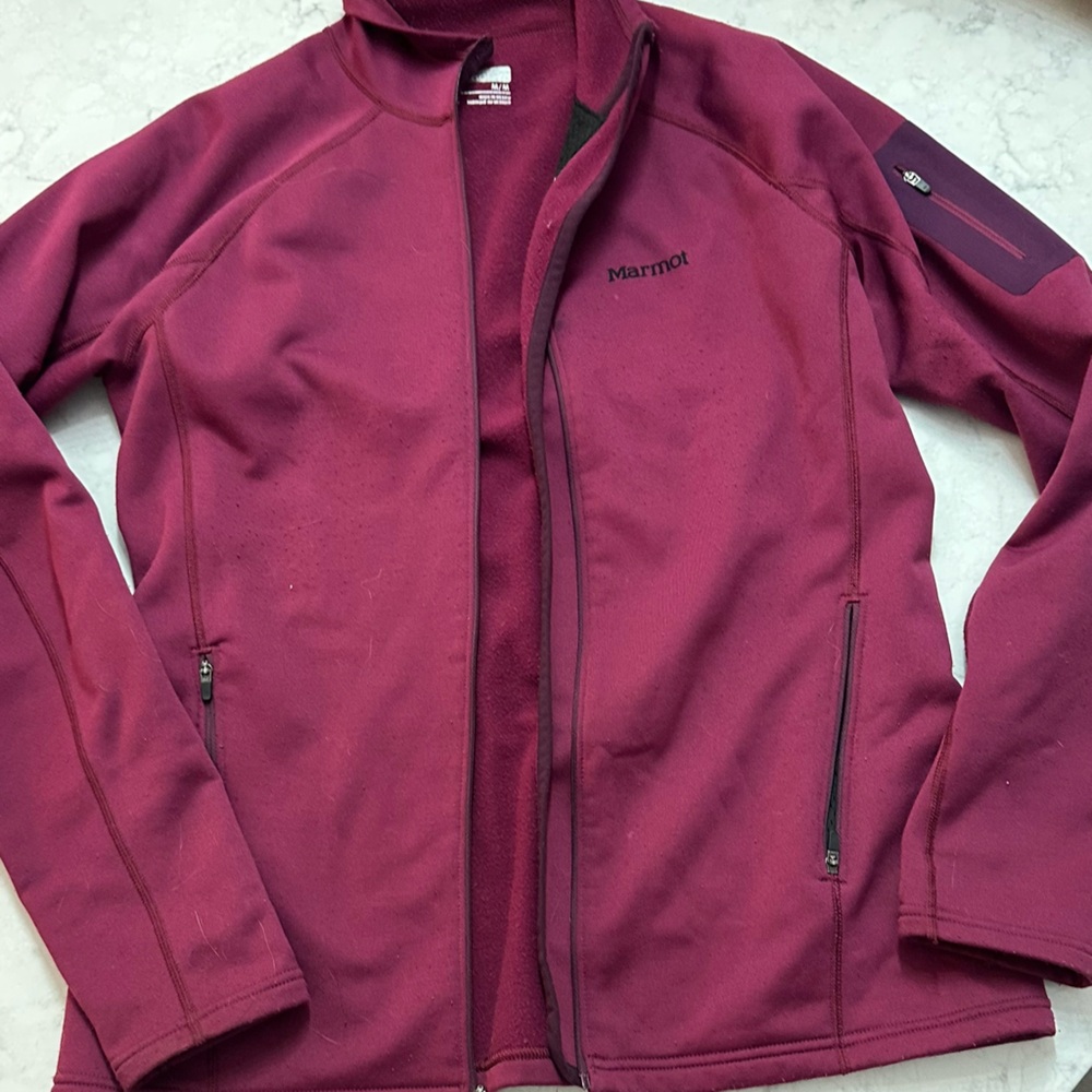 Maroon Full-Zip Jacket